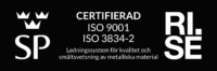 ISO 9001 3834-2 NEG SV